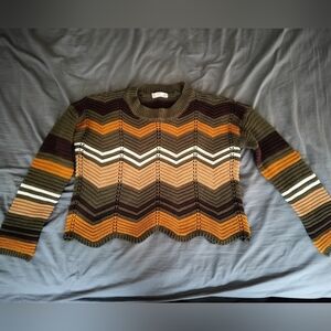 Zig Zag Stripe Multicolor Sweater